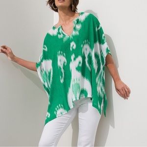 Chico’s Bead embellished  V-Neck Tunic / Puncho